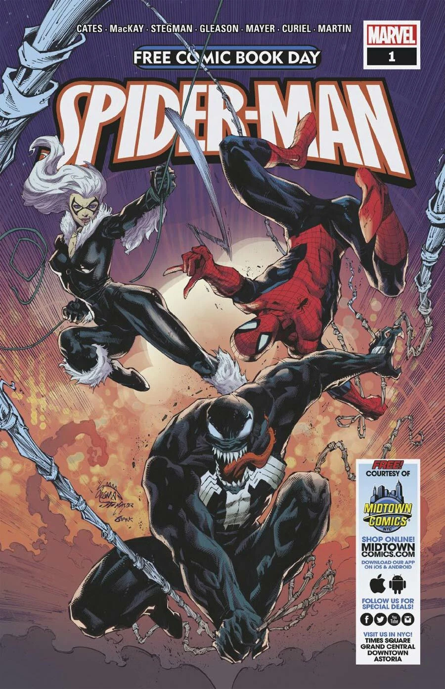 FCBD 2020 Spider-Man Venom #1 MIDTOWN Variant 1st App of Virus!!!