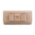 thumbnail image 1 of Pre-Owned PRADA Bi-fold long wallet in leather, pink beige, for women, 56076a, 1 of 5