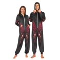 thumbnail image 3 of IAUYY Unisex Adult Onesie Pajamas Ultra-Soft Crystal-Soft Fabric, Halloween Adult Onesie Pajamas Adults,With a Zipper Plus Size Onesie Pajamas, Dark-toned Butterfly, 3 of 6