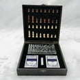 thumbnail image 4 of 4-IN-1 Chess Set Kids Adults Chess Board Game for Playing Chess Cards Dices Dotted Tiles, 4 of 7