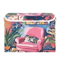 thumbnail image 7 of Yayeee Collapsible Cube Storage Bin with Lid Fabric Closet Decorative Basket with Handles, Art Cat, 7 of 7