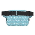 thumbnail image 3 of Lsque Motif Dents de Dessin Animé Sac de Taille Double Couche Carré, Sac de Taille en Tissu Sergé Durable avec Ceinture Réglable, Randonnée en Plein Air, Course, Sac de Taille de Voyage, 3 of 9