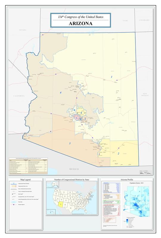 Arizona Congressional District Map Current