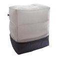 thumbnail image 4 of Almohada inflable para reposapiés, almohada para dormir, reposapiés para coche y avión (gris claro), 4 of 4