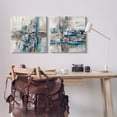 thumbnail image 2 of Abstract Collage Chaotic Brush Strokes Abstract Painting Gallery Wrapped Canvas Print Wall Art, Set of 2, 2 of 7