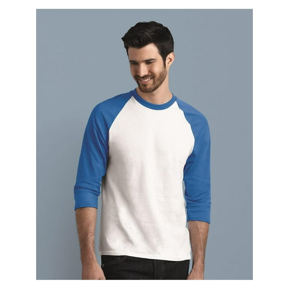 Gildan Heavy Cotton Three-Quarter Raglan Sleeve Baseball T-Shirt