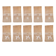 thumbnail image 1 of Juego de 10 bolsas reutilizables para utensilios rústicos para poner en la mesa Zhivalor CPB-CJZ131-3, 1 of 5