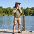 thumbnail image 4 of Outdoor UPF50+ Mesh Sun Hat Wide Brim Fishing Hat with Neck Flap Sun Hat for Men Women,One Size, 4 of 7