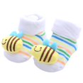 thumbnail image 1 of 0-12 Meses Recién Nacido Nuevo De Dibujos Animados Antideslizante Muñeca Tridimensional Calcetines De Bebé Rayas Punto Lindo Para Niños Gao Jiahui unisex, 1 of 2