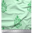 thumbnail image 1 of Soimoi Poly Georgette Fabric Leaves,Floral & Paisley Block Print Fabric by The Yard 52 Inch Wide, 1 of 3