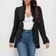thumbnail image 2 of Gibobby Blazer para mujer con frente abierto manga larga casual trabajo oficina con bolsillos(Negro,G), 2 of 5