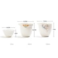 thumbnail image 3 of Travel Tea Set One Pot Four Cups White Porcelain Tea Utensils Ceramics Kung Fu Tea Set Portable Storage Bag Tea Pot And Cup Set, 3 of 6