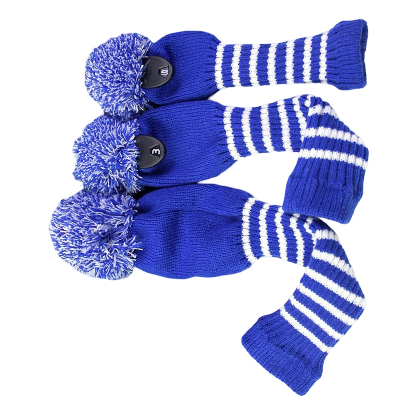 3pcs Protective Golfs Club Headcover Soft Durability Universals Golfs Club Covers for Driver Soft Inner Lining
