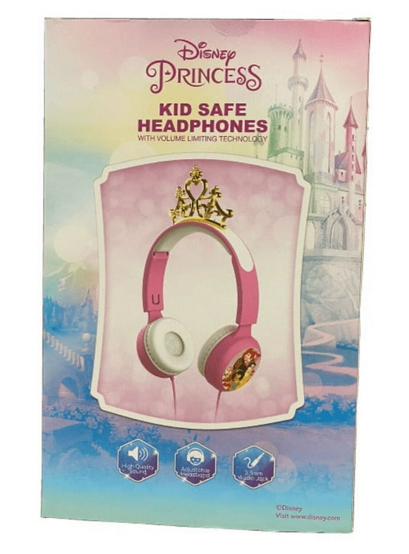 Disney Princess Kid Safe Headphones with Volume Limited Technology