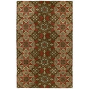 Angle View: Kaleen Mystic Papal Rug In Salsa - (7 Foot 9 Inch ROUND)