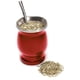 thumbnail image 4 of Mate tradicional de calabaza para yerba mate con pajita, taza de acero inoxidable de doble pared rojo, 4 of 9