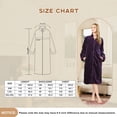 thumbnail image 5 of HEARTNICE Womens Flannel Zipper Robe, Cozy Long Sleeve Loungewear Soft Warm House Coat Nightgown for Women with Pockets( LIGHT BLUE, S/M), 5 of 5