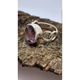 thumbnail image 3 of Solid 925 Sterling Silver Ring For Womens, Natural Amethyst Ring Gemstone Unique Handcrafted Ring For Her, 3 of 5