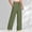 Green, variant on Girls Wide Leg Dress Pants - Uniform School Trousers for Kids 5-14Y - Girls Preppy Straight Leg Pants