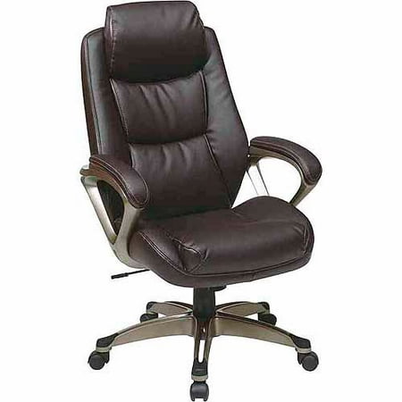 Executive Leather Office Chair With Headrest Black Com
