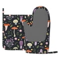 thumbnail image 2 of Disketp Mushrooms Oven Mitts and Potholders BBQ Gloves-Oven Mitts and Pot Holders with Recycled Infill Silicone Non-Slip Cooking Gloves for Cooking Baking Grilling, 2 of 8