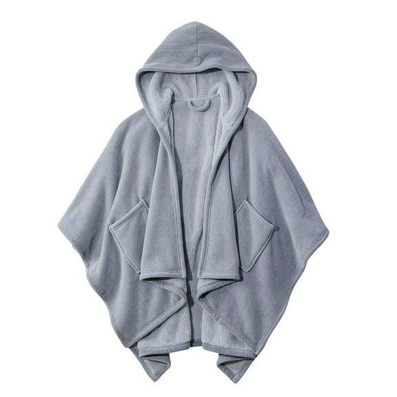 L.L.Bean Cozy Chenille Wearable Throw Shadow Blue (1000248698)