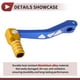 thumbnail image 4 of Palanca de cambio de marcha de motocicleta plegable para Yamaha TTR 50cc, pedal de aleación de aluminio, brazo de cambio, palanca azul con cabeza dorada y anillo plateado, 4 of 6