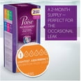 thumbnail image 6 of Poise Daily Long Length Incontinence Super Light Panty Microliners for Women, 50 Count, 6 of 6