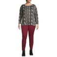 thumbnail image 2 of HANES Just My Size Women's Plus Size Pull On Stretch Denim Jegging, Sizes 1X-4X, 2 of 6