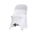 thumbnail image 2 of Muka Folding Chair Covers, Stretch Spandex Banquet Chair Cover for Wedding Event Party-Black, 2 of 6