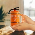 thumbnail image 2 of Retro Mug Funny Fire Extinguisher Design Ceramic Cup With Lid Spoon Large Capacity Coffee Tea Milk Cup For Women Men, 2 of 5