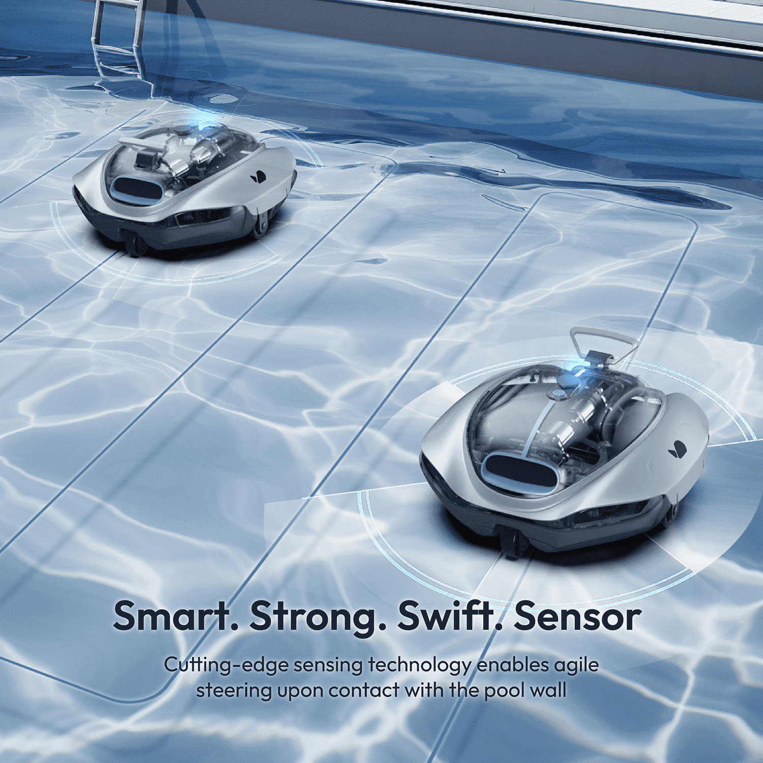 Bubot 300P Pool Vacuum, Cordless Robotic Pool Cleaner, Superior Suction, Smart Senor, DirtLock 2.0, for Above-Ground Flat Pools