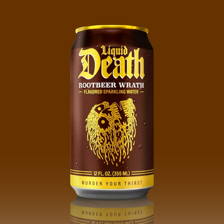 Liquid Death Sparkling Water Root Beer Flavored 12oz Cans 6-Pack