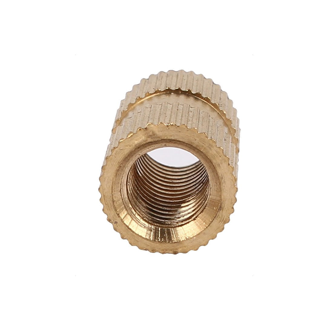 M8 x 20mm Brass Knurled Threaded Insert Nuts 100PCS for Embedding