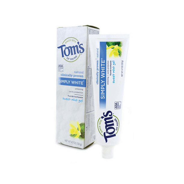 Tom's of Maine Natural Simply White Fluoride Toothpaste Sweet Mint 4.70