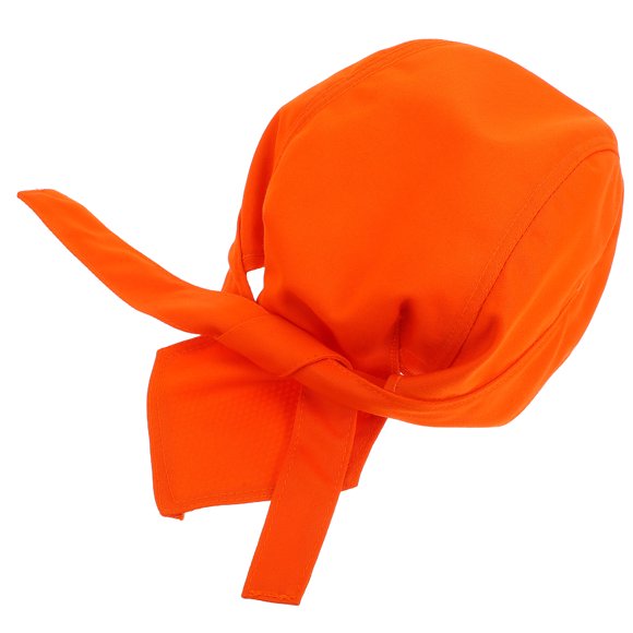 Shisuyan Orange Bandana for Women Kitchen Cooking Cap Orange Cotton Dust Protection 1Set