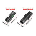 thumbnail image 4 of Unique Bargains 5 Kit 1 Pin Way Waterproof Electrical Connector Series Terminal12 AWG Housing Terminals Sealed Wire Connector for Boat, 4 of 7