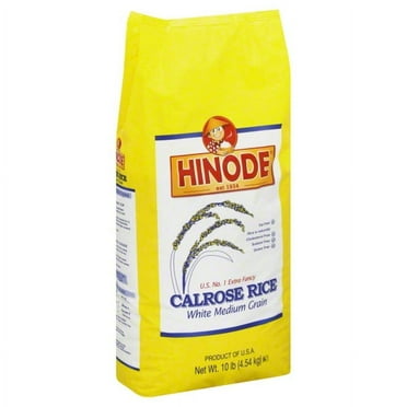 Hinode Calrose White Rice, Premium Medium Grains, Ideal for Asian ...