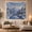 Snow Valley View, variant on Winter Forest Through Snowy Window Scenery Serene Illustration for Nature Lovers Forest Landscape Wall Art Christmas Gift Tapestry Wall Hanging for Bedroom and Living Room