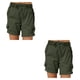 thumbnail image 2 of Guardurnaity Pantalones Cargo, pantalones cortos con bolsillos, cintura holgada, pantalones de verano, ropa de calle elástica, pantalones Type10 NO10, 2 of 4