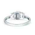 thumbnail image 3 of Baguette Shape Wedding Ring Band Simulated Cubic Zirconia 925 Sterling Silver Size 7, 3 of 5