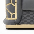thumbnail image 6 of Modern Gray Micro Suede Sofa 26'H x 92'W x 36'D with Durable Frame, 6 of 8