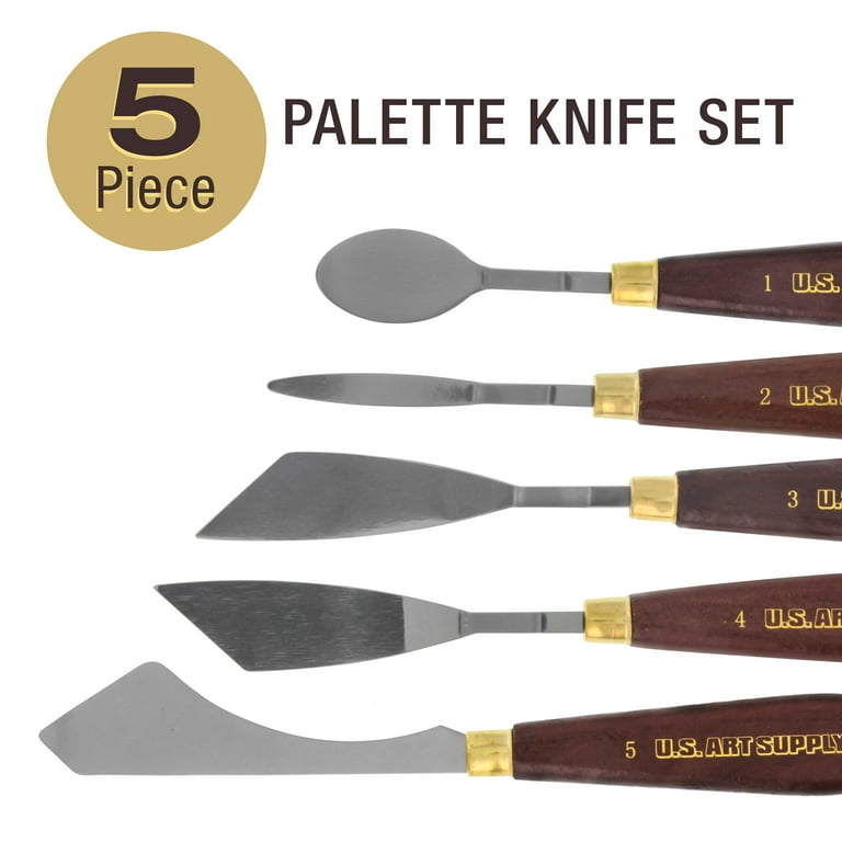 5 Piece Palette knifes Painting Knife Set for Oil, Acrylic Paint,Cake  Decorating,Stainless Steel Pallet Knife Paint Knife Art Spatula for Various