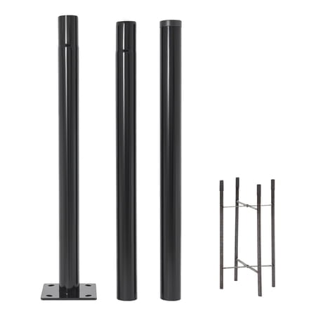 Street Light Pole, Galvanized Steel Street Lamp Post, Outdoor Street Courtyard Parking Lot Lighting Post