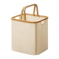 thumbnail image 1 of Cesta de almacenamiento plegable, caja de almacenamiento, organizador resistente y multifunción, cesto de ropa plegable de moda para dormitorio Beige, 1 of 8