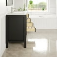 thumbnail image 4 of Eviva London 42″ x 18″ Espresso Transitional Bathroom Vanity w/ White Quartz Top, 4 of 8