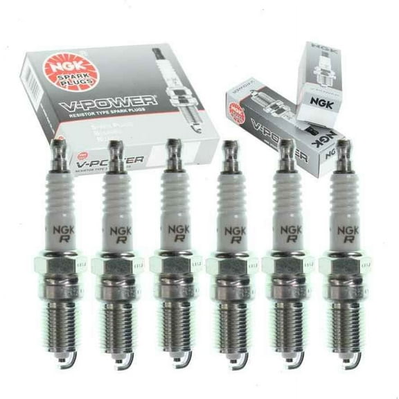 6 pc NGK V-Power Spark Plugs compatible with Mercury Sable 3.0L V6 1986-2005