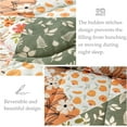 thumbnail image 5 of Whale Flotilla 3-Piece King Comforter Set, Soft Reversible Bedding Comforter Sets, Patchwork Printed Down Alternative Comforter Duvet for All Seasons, Orange, 5 of 9