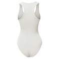 thumbnail image 3 of A2Y Women's Fashion Basic Premium Cotton Racerback Tank Body Suit Bone L, 3 of 5