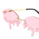 thumbnail image 3 of Gafas de sol sin montura para hombre y mujer, protección UV 4, accesorios de ropa Rosado, 3 of 9